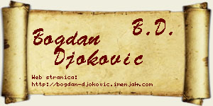 Bogdan Đoković vizit kartica